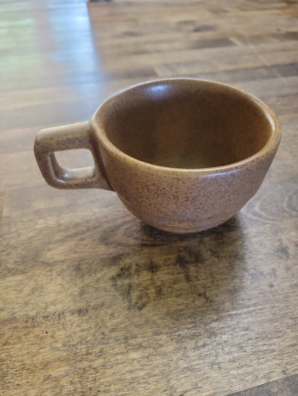 Stoneware Brown Speckled Coffee Cup - Rustic Home Dining MugMonmouth Pottery Map